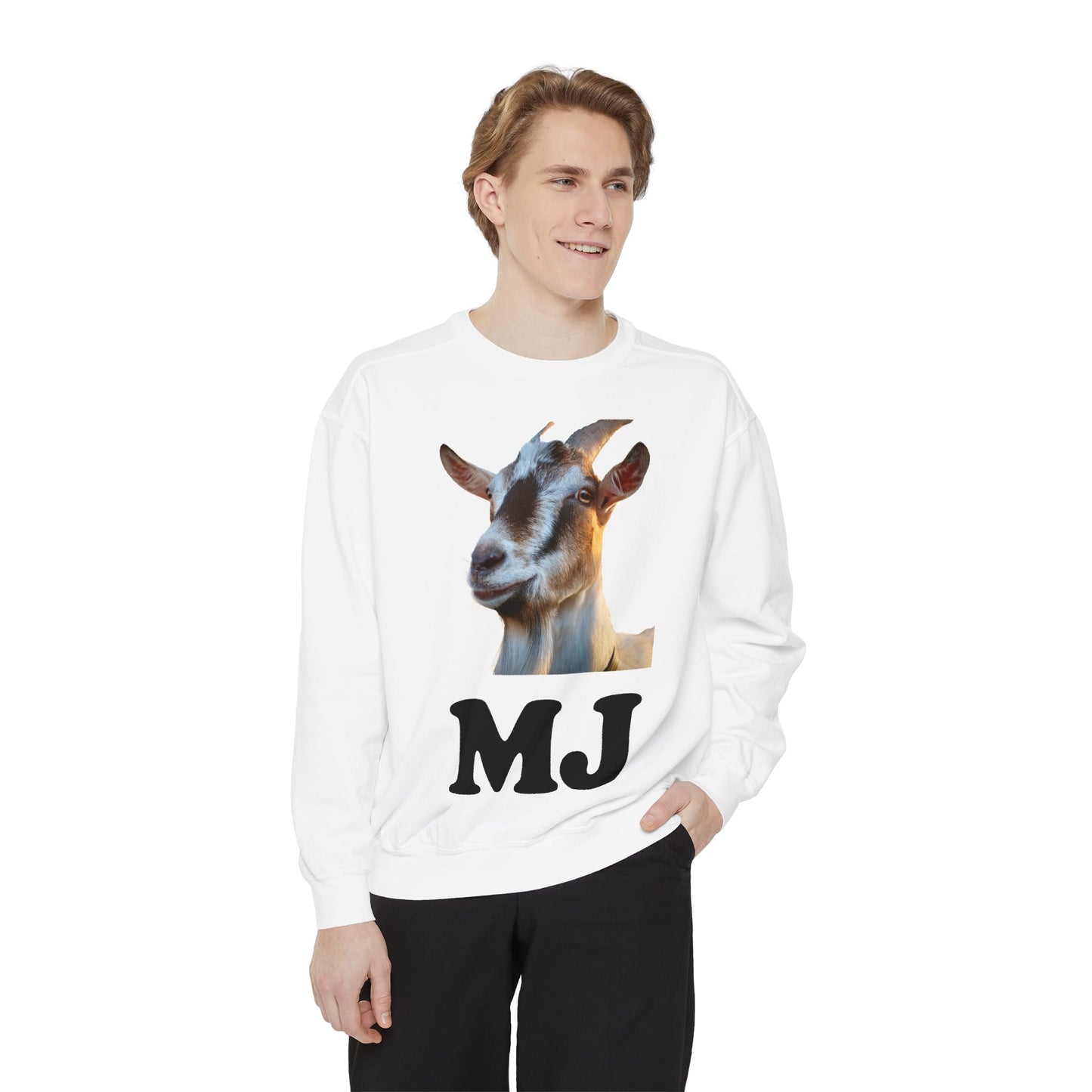MJ GOAT - Unisex Garment-Dyed Sweatshirt