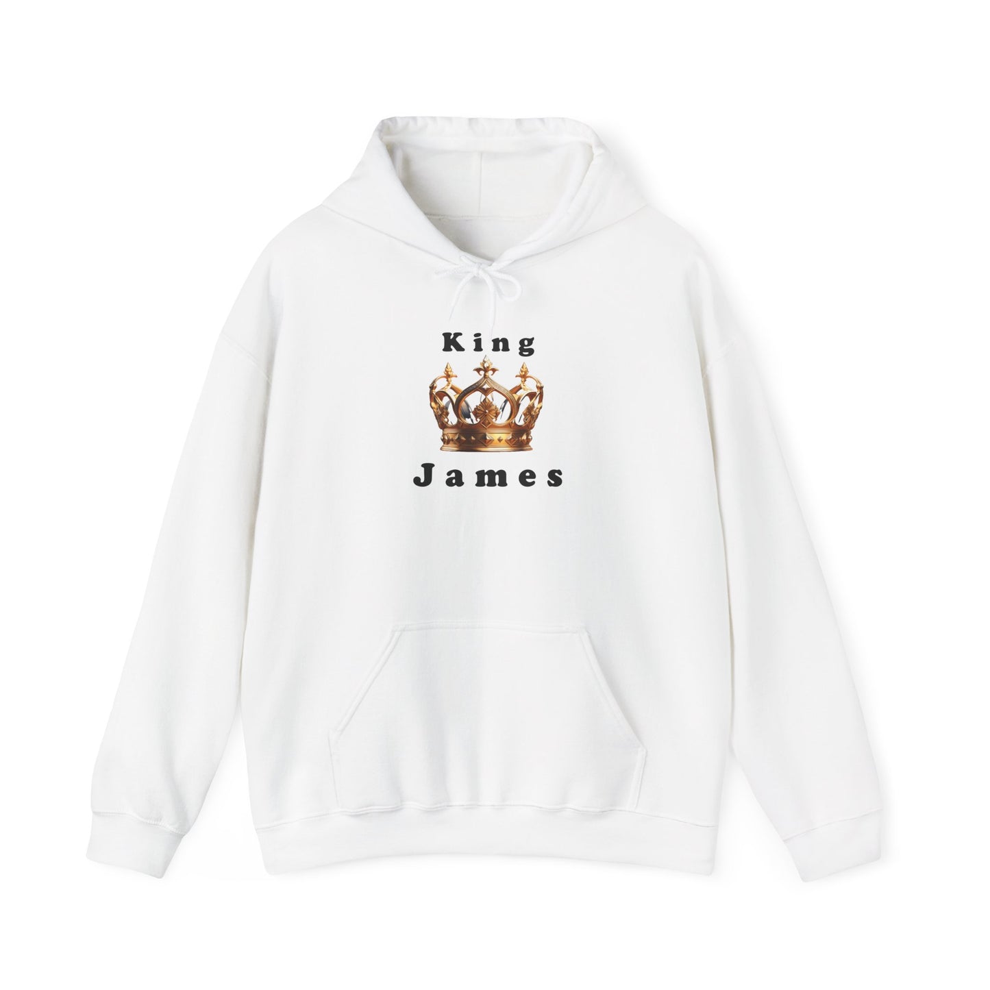 King James Crown Hoodie | Unisex Heavy Blend Sweatshirt, Cool Casual Wear, Gift for Basketball Fans, Streetwear, Comfortable and Stylish