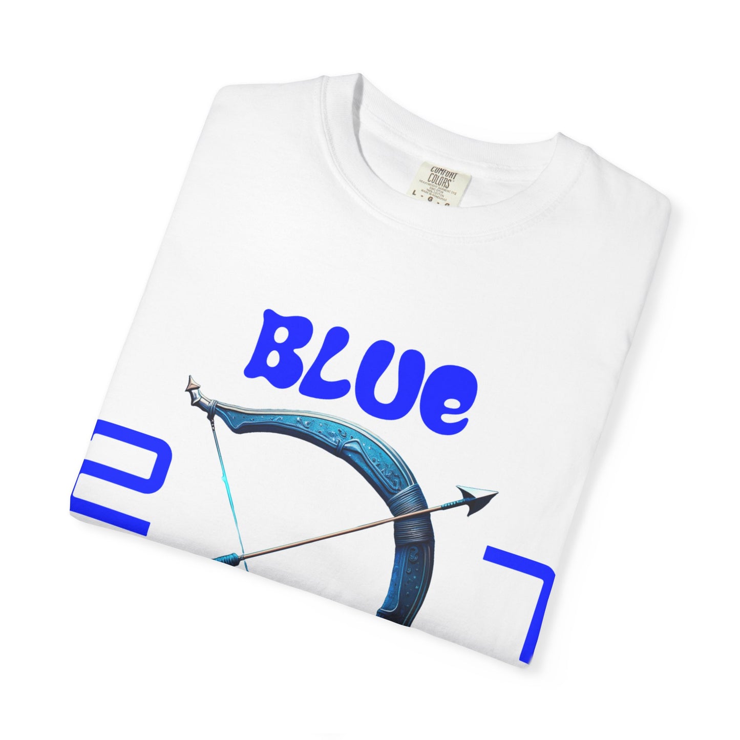 Unisex Garment-Dyed T-Shirt - Blue Arrow 27 Design