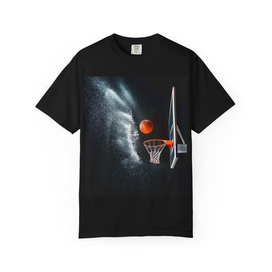 Basketball Splash Unisex Garment-Dyed T-Shirt